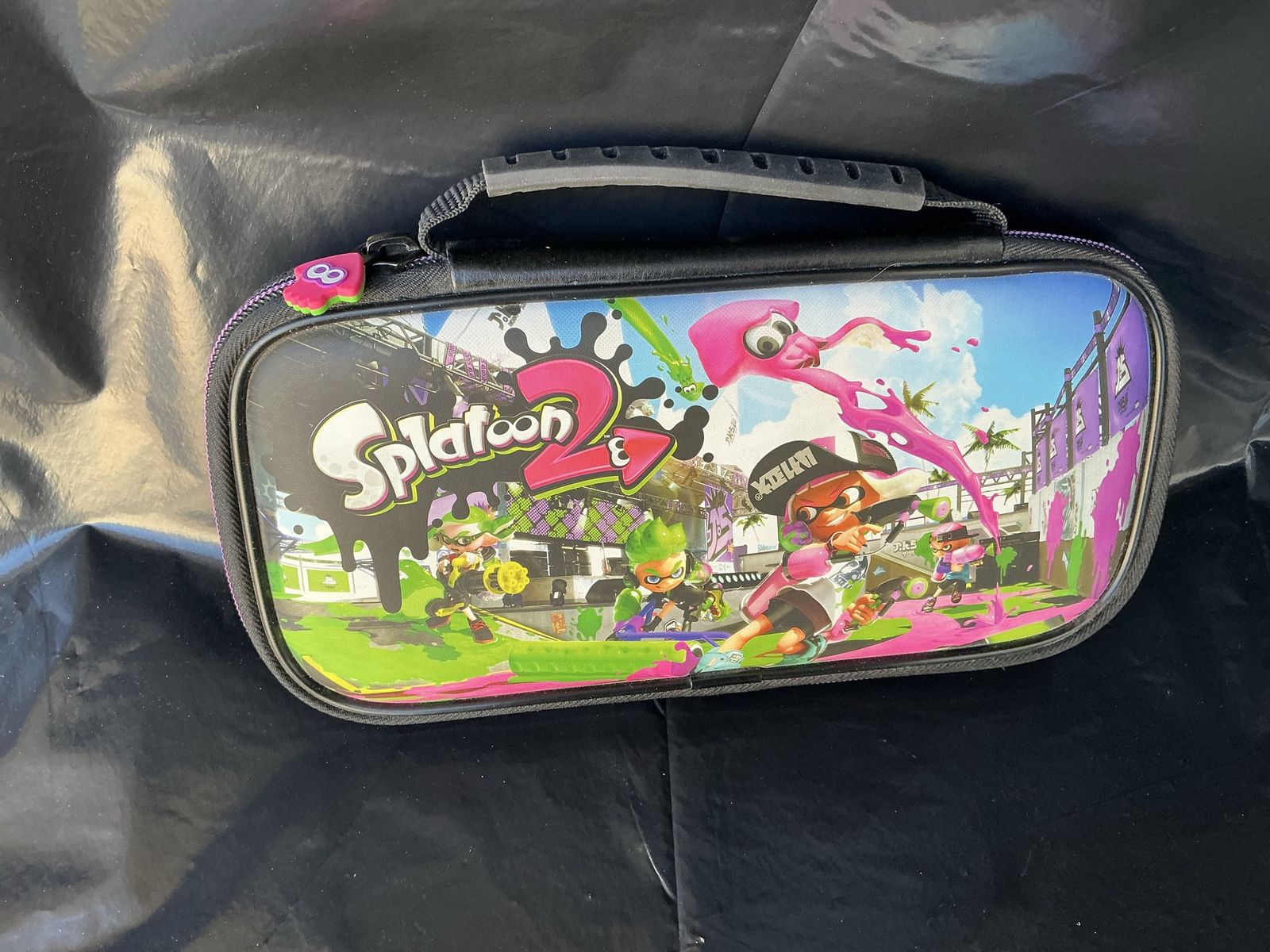 Nintendo Switch Splatoon 2 Hard Shell Travel Case & Game Cartridge Holder - Excellent Condition