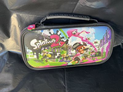 Nintendo Switch Splatoon 2 Hard Shell Travel Case & Game Cartridge Holder - Excellent Condition