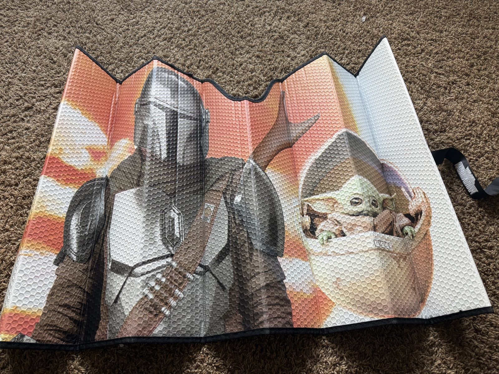 Star Wars The Mandalorian Grogu Car Windshield Sun Shade Visor Screen