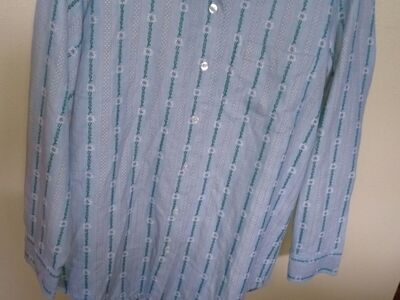 Traditional Swiss shirt edelweiss blouse from Switzerland costume size M