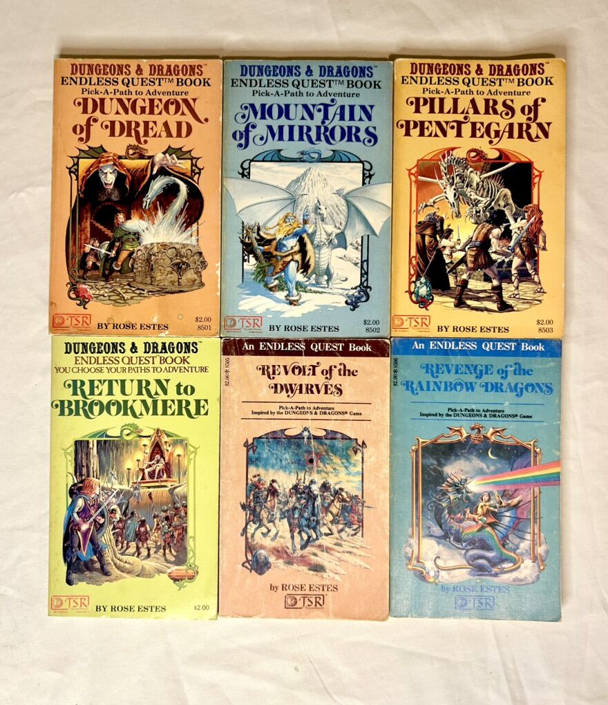 RARE D&D Endless Quest Books #1–6 (1st/2nd Prints)