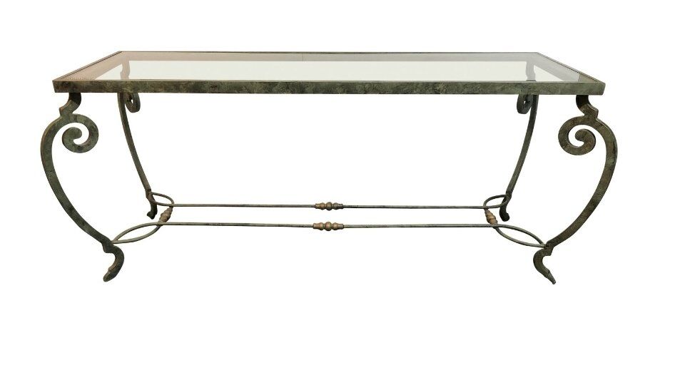 RARE / Hard to find 69in Verdigris Metal glass con