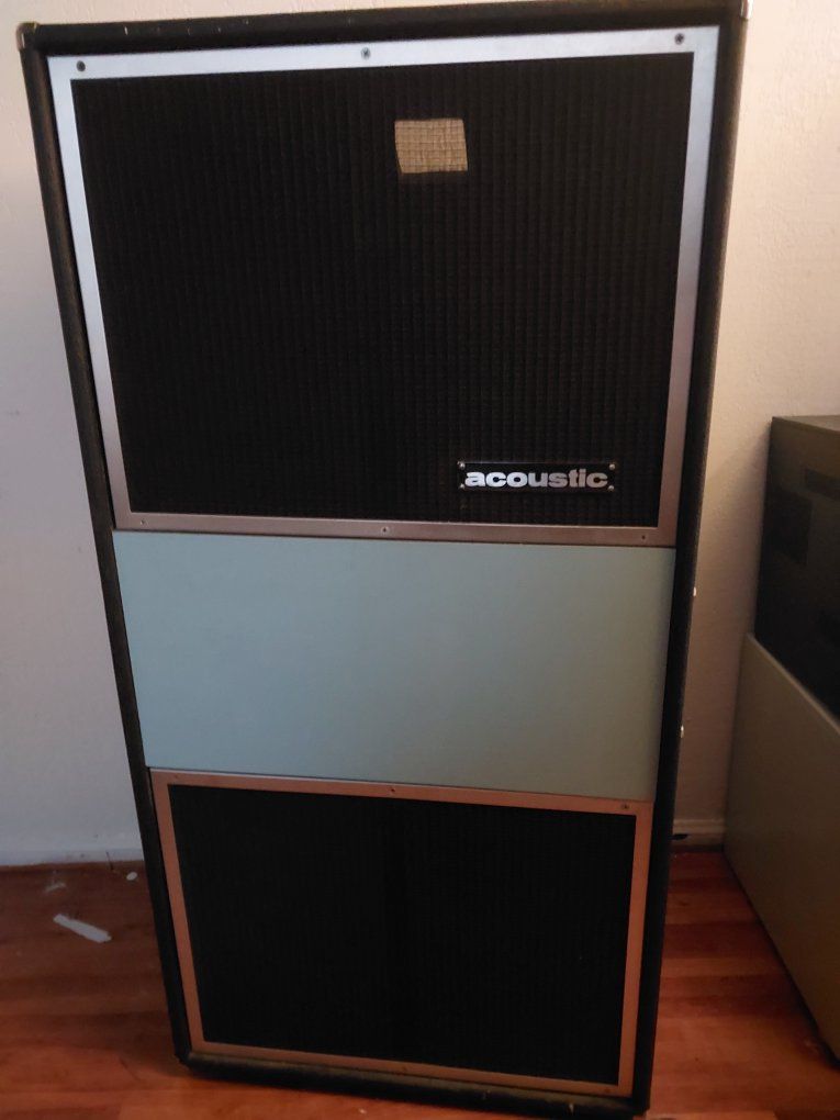 Acoustic 360 361 Bass Cabinet Parts Project 18" Woofer Vintage Live Sound Equipment