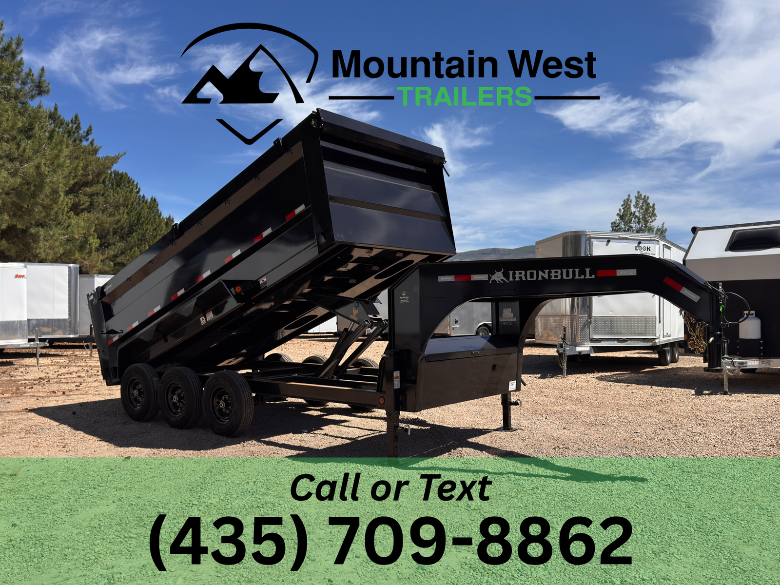 2026 Iron Bull 7X16-21K Gooseneck Dump Trailer w/ 4ft Sides