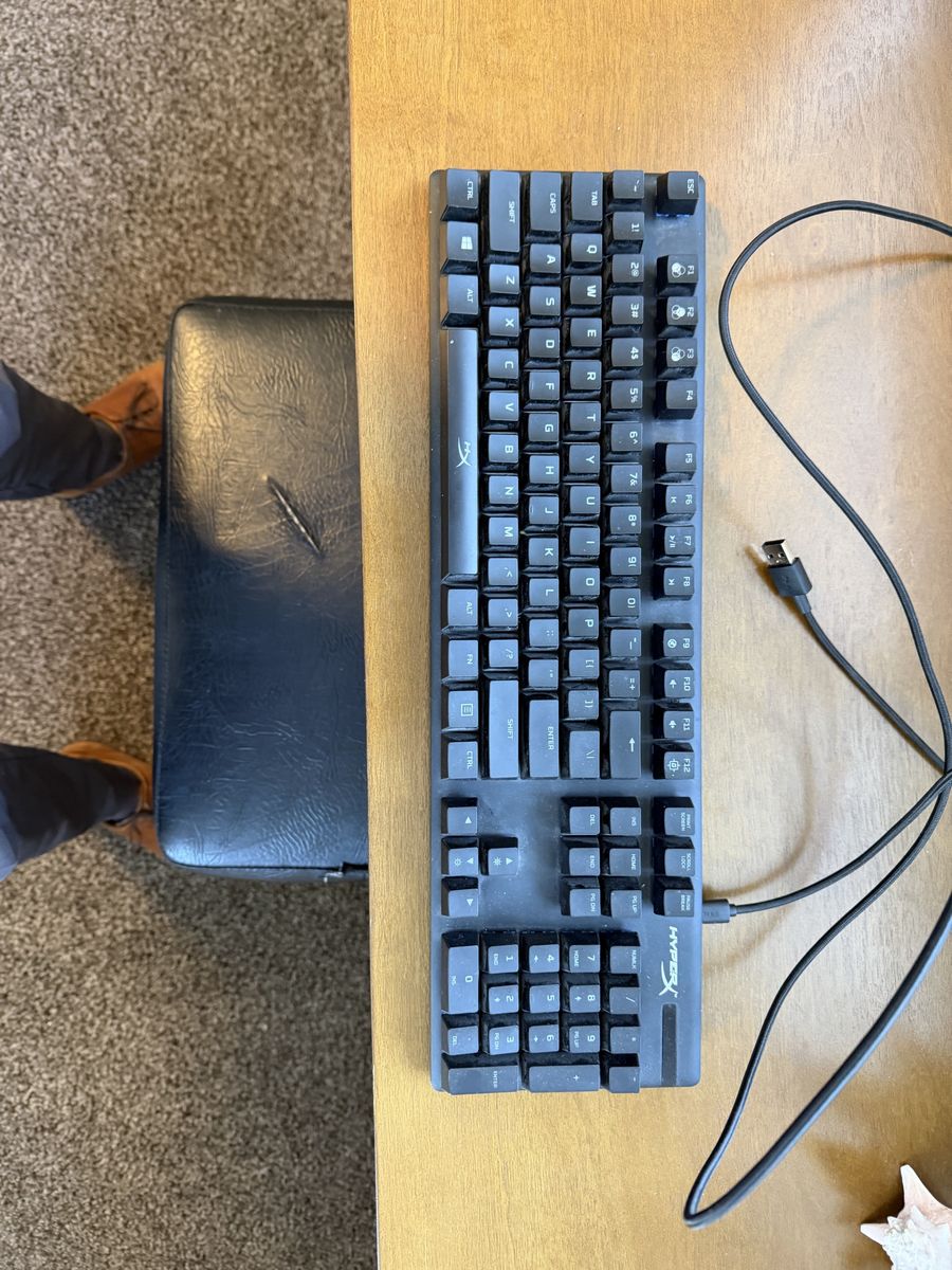 HyperX Mechanical Gaming Keyboard - Blue Switches, RGB Backlighting, Full Aluminum Frame