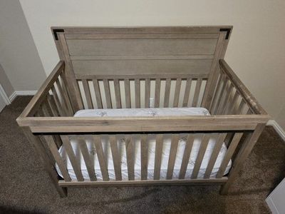 Wood baby crib