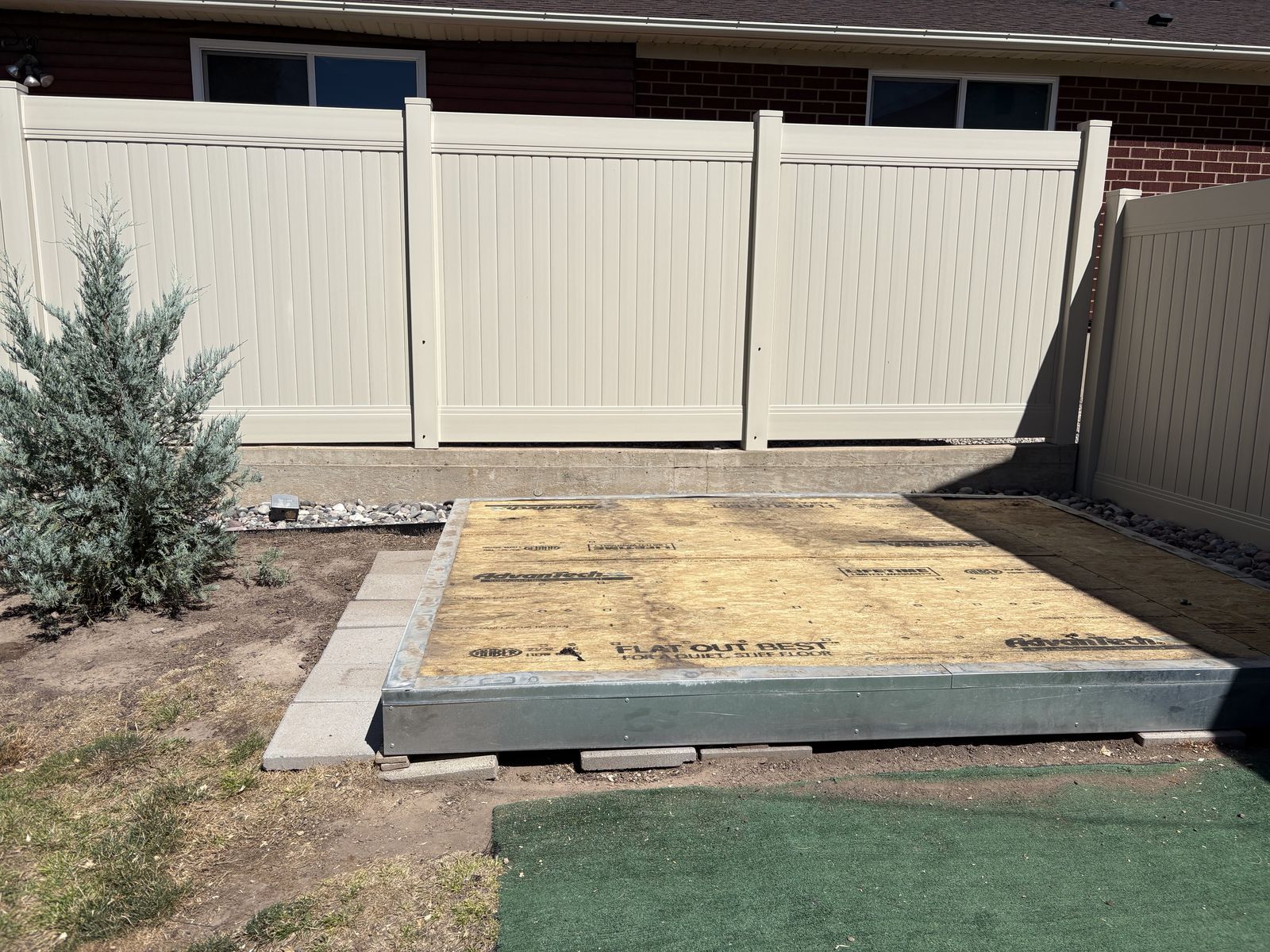 Metal Foundation for 8X10 sheds and plywood