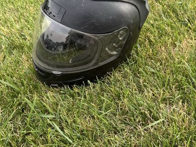 Black Full Face Motorcycle Helmet