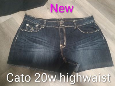Lot of plus denim shorts size 20w