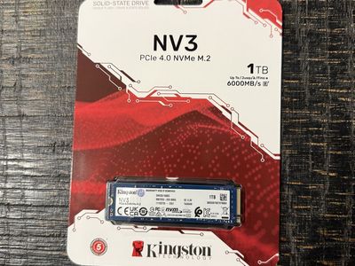 Kingston NV3 1TB PCIe 4.0 NVMe M.2 SSD - NEW/SEALE