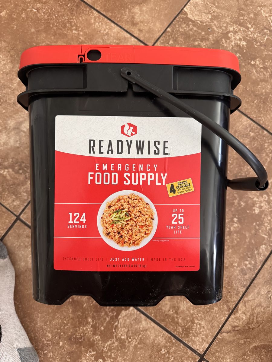 Readywise emergency food supply