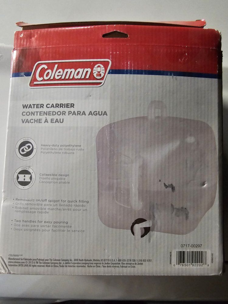 FREE Coleman soft water carrier