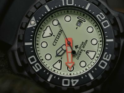 Citizen Eco-Drive Promaster Dive BN0227-25X Black/Green Watch - Diver's 200M, Luminous Dial