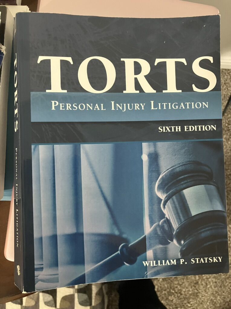 Torts Personal Injury 6th Edition