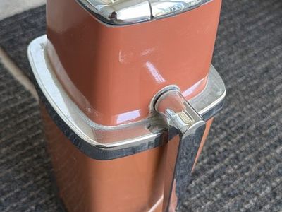 Vintage Sears Hand Crank Ice Crusher - Copper / Brown Plastic and Chrome Accent
