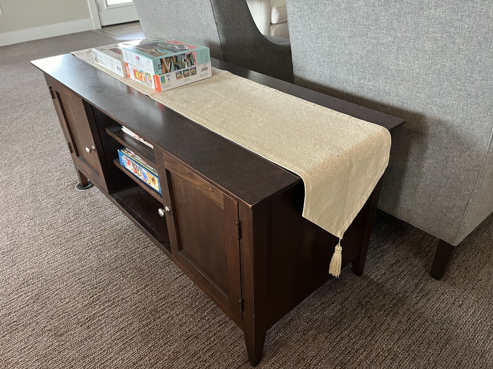 Solid wood tv stand / entertainment center