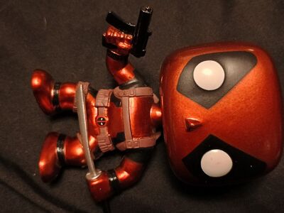 Funko Pop Deadpool Vinyl Bobble-Head Figure #20 Metallic SDCC Exclusive 2013