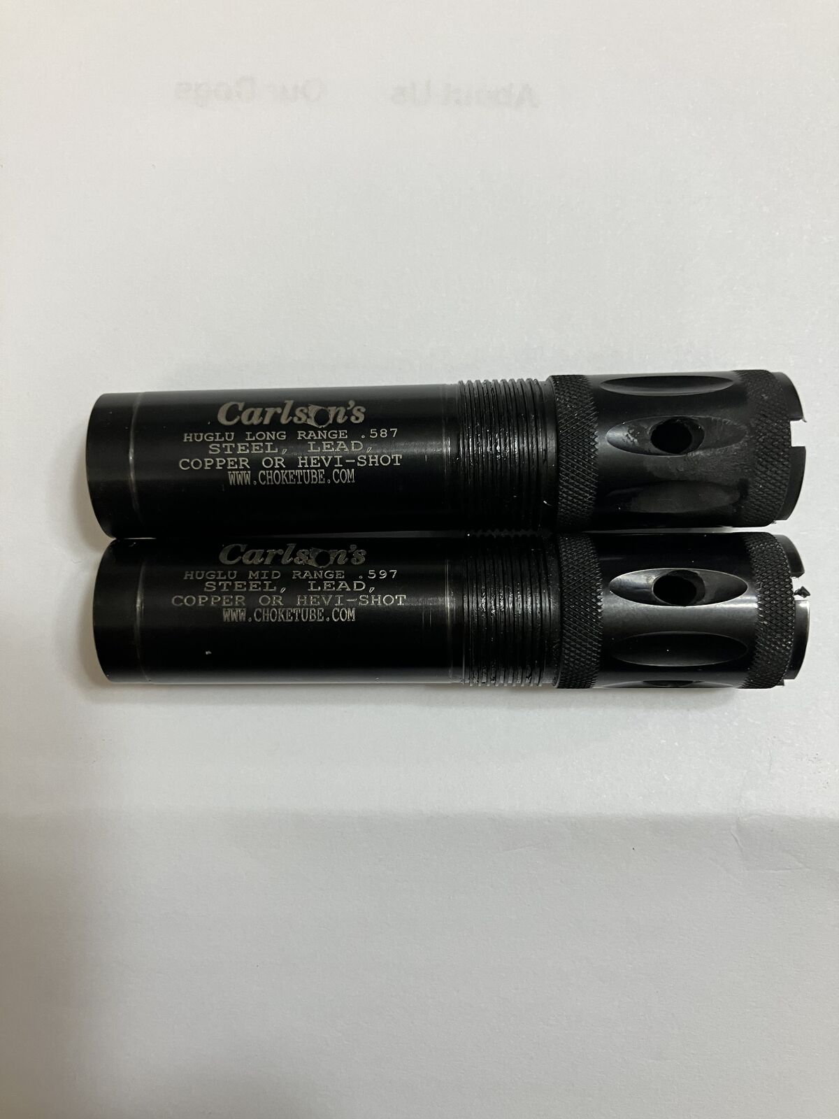 Carlson cremator CZ 20ga choke tubes