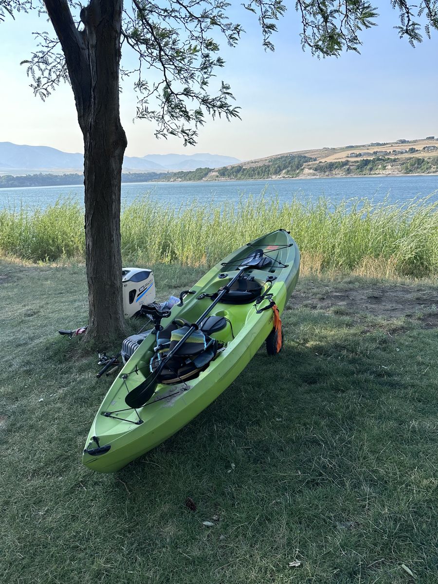 Lifetime 10' Angler Kayak + accessories