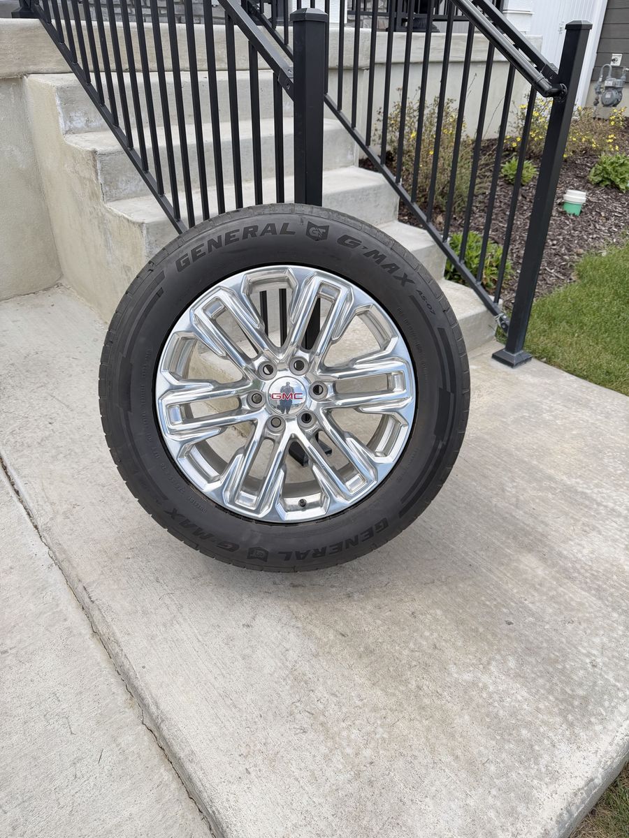 GMC Sierra 1500 Yukon Rims and Tires 275/55R20