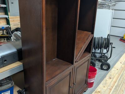 Solid wood hutch