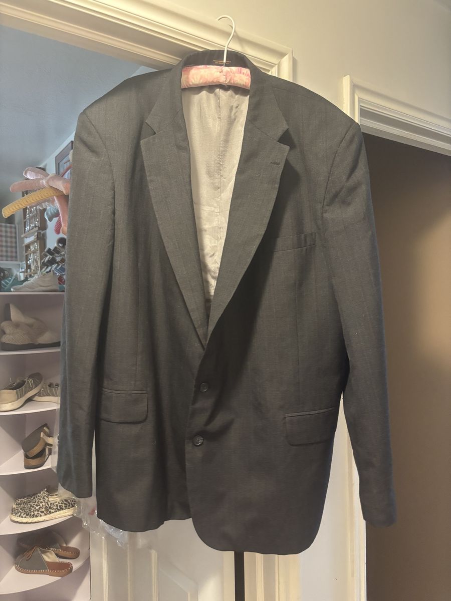 Phillip St. John Men's Gray Suit Jacket Blazer - Size 56 Long