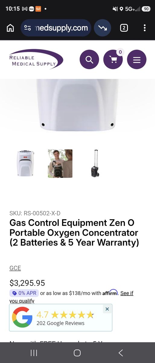 Zen O Portable Oxygen Concentrator