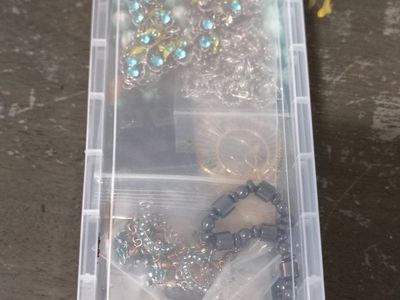 Assorted Jewelry Lot with Turquoise Beaded Necklace and Earrings