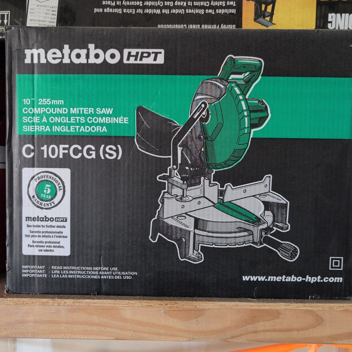 Metabo hot 10" Compound Miter Saw-New unopened box