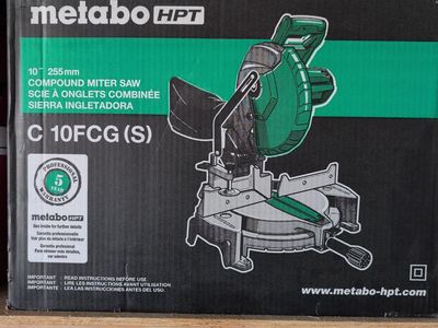 Metabo hot 10" Compound Miter Saw-New unopened box