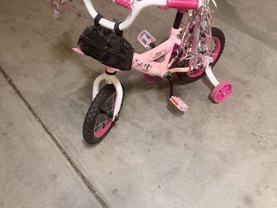 Minnie Mouse Kids Bike with Training Wheels — $60 OBO