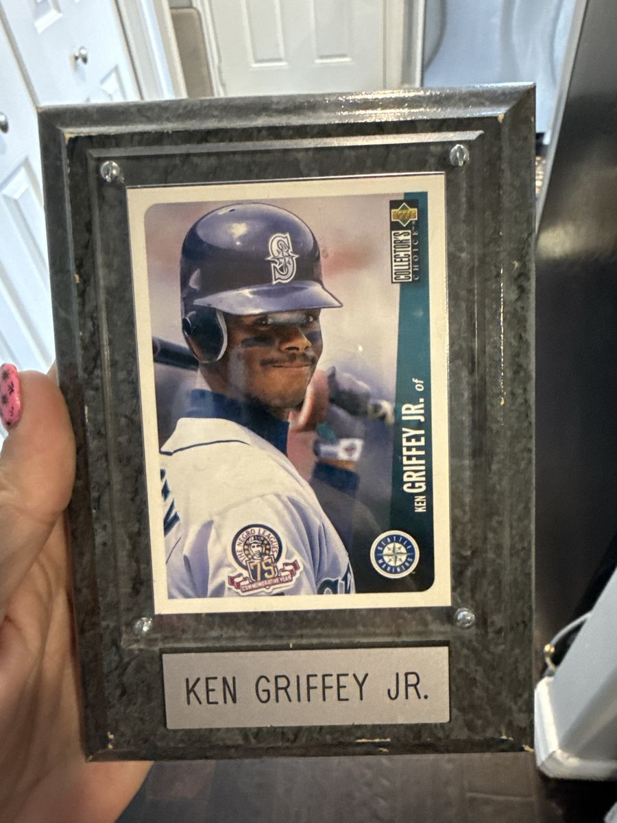 Upper Deck Collector's Choice Ken Griffey Jr. Seattle Mariners Wooden Plaque Display