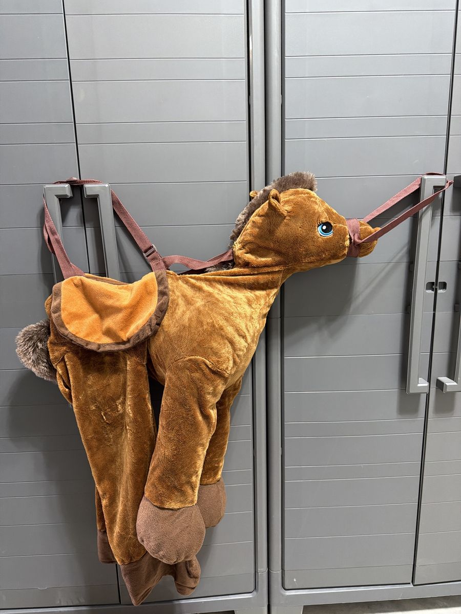 Plush Horse Costume with Adjustable Straps
