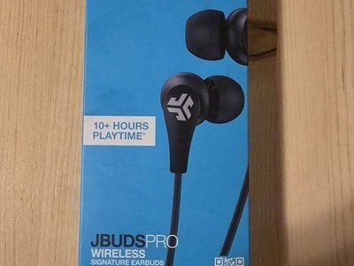 JLab JBuds Pro Wireless Signature Earbuds in black