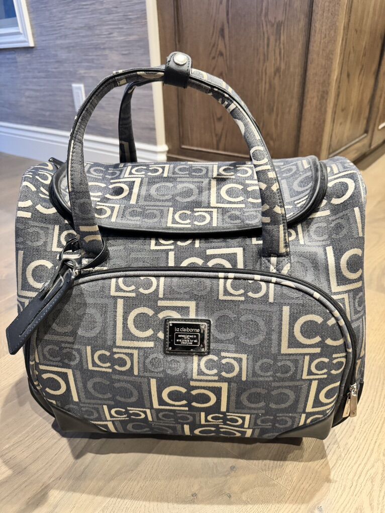 LIZ CLAIBORN  LAPTOP/ELECTRONICS BAG ON WHEELS