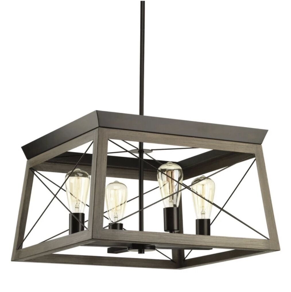 Antique Bronce FarmHouse Chandalier Square NEW