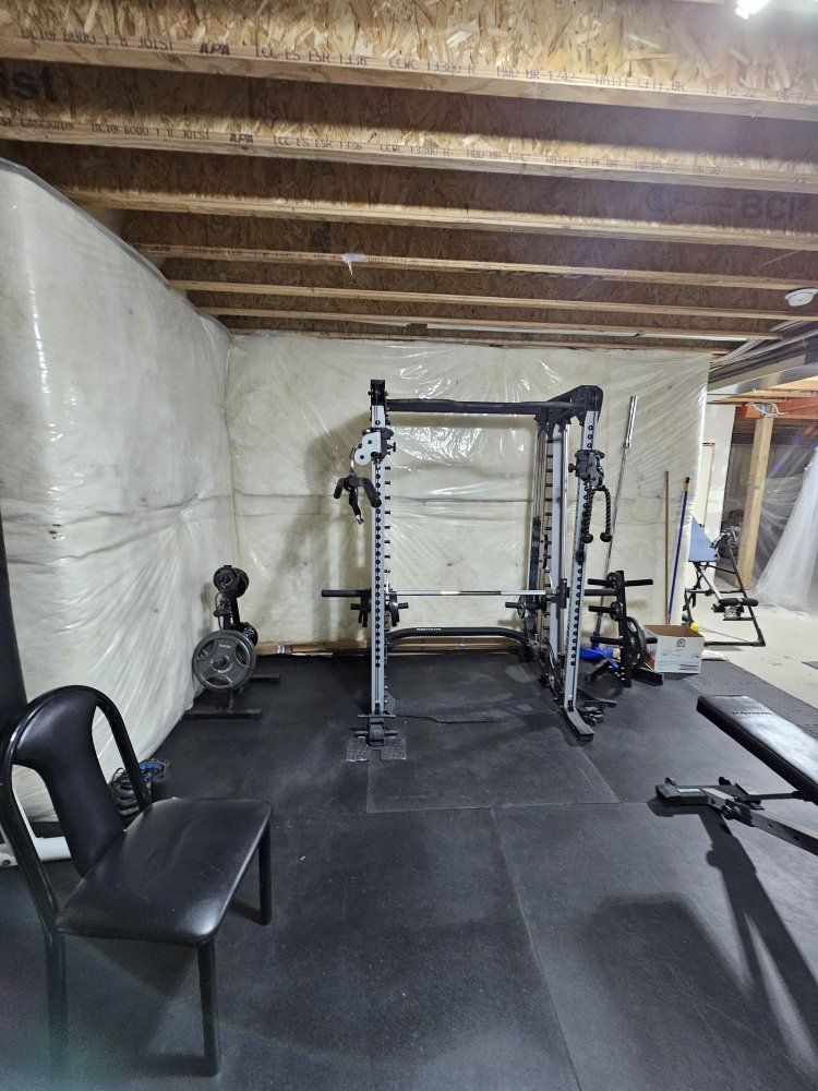 Nautilus Fitness Rack with Cable Crossover, Squat Rack, Smith Machine, and Pull-up Bar