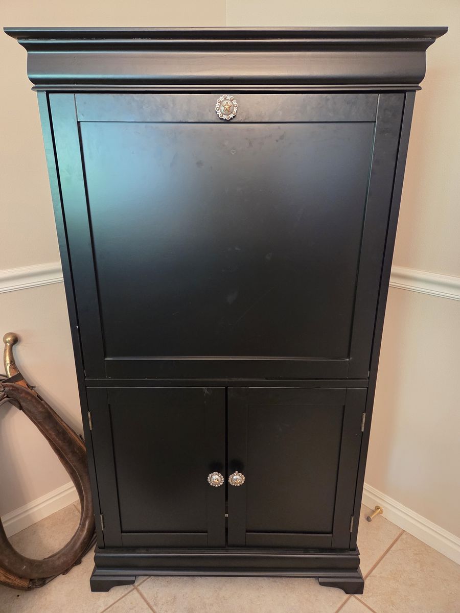 Secretary Pull-Down Desk/Storage