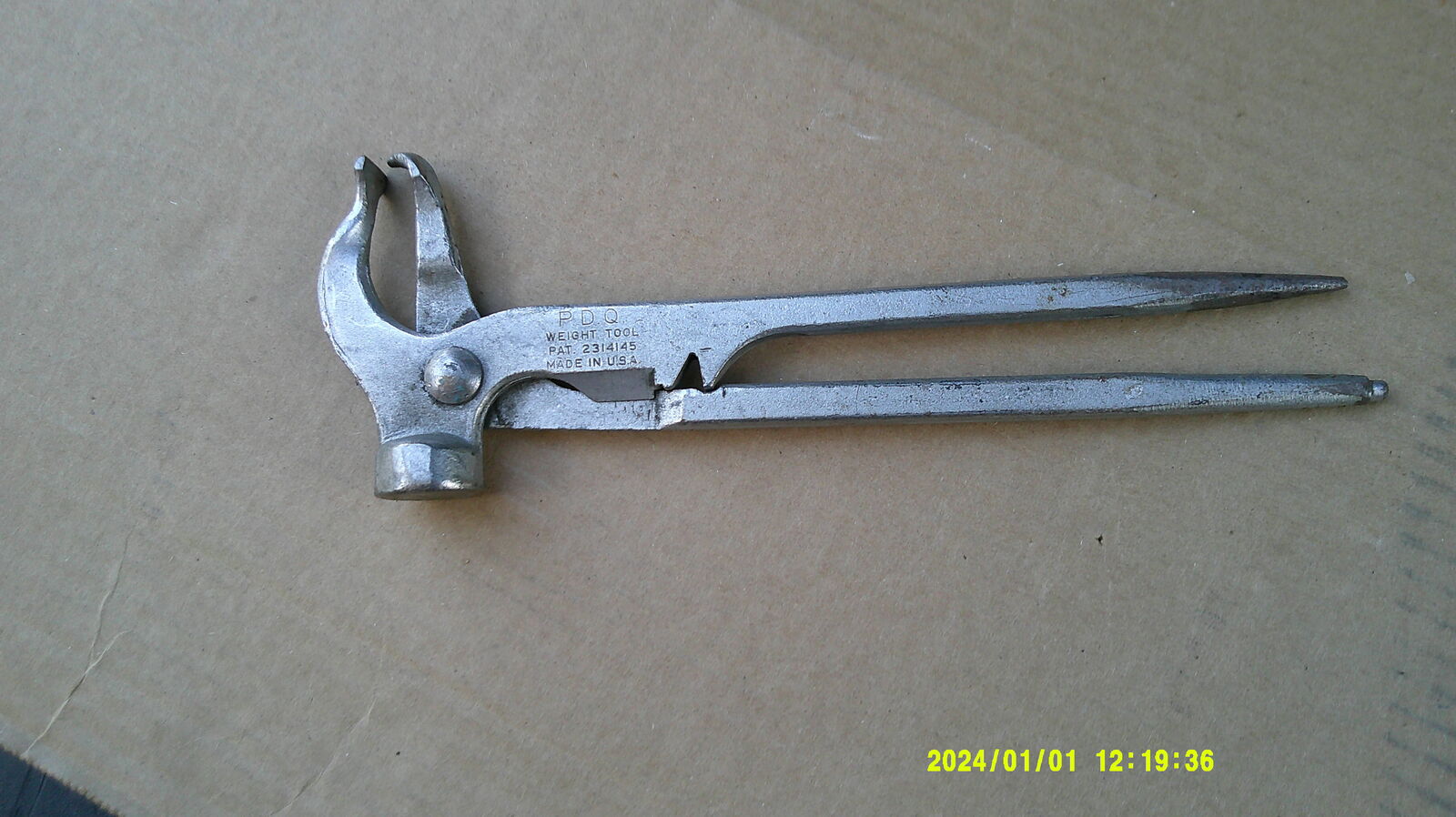 Vintage P.D.Q. Tool Removing Instillation Tool For Balance Wheel Weights $15