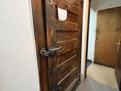 Vintage walk in refrigerator door
