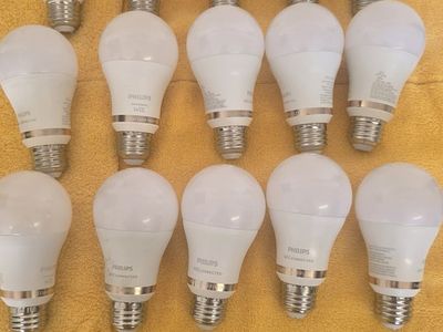 Philips Wiz A19 LED Smart Wi-Fi Color Changing Light Bulbs, 60W Equivalent (15-Pack)