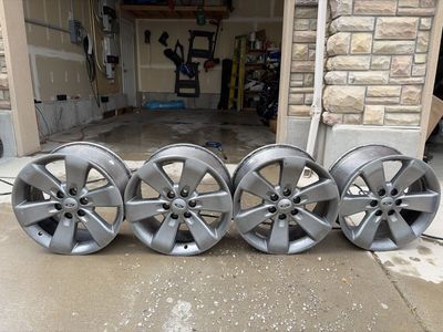 Set of 4 OEM Ford Silver Alloy Wheels Rims 6 Lug 20x8.5