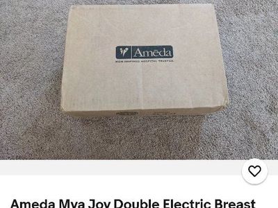 Ameda Mya Joy Double Electric Breast Pump with Accessories and Box