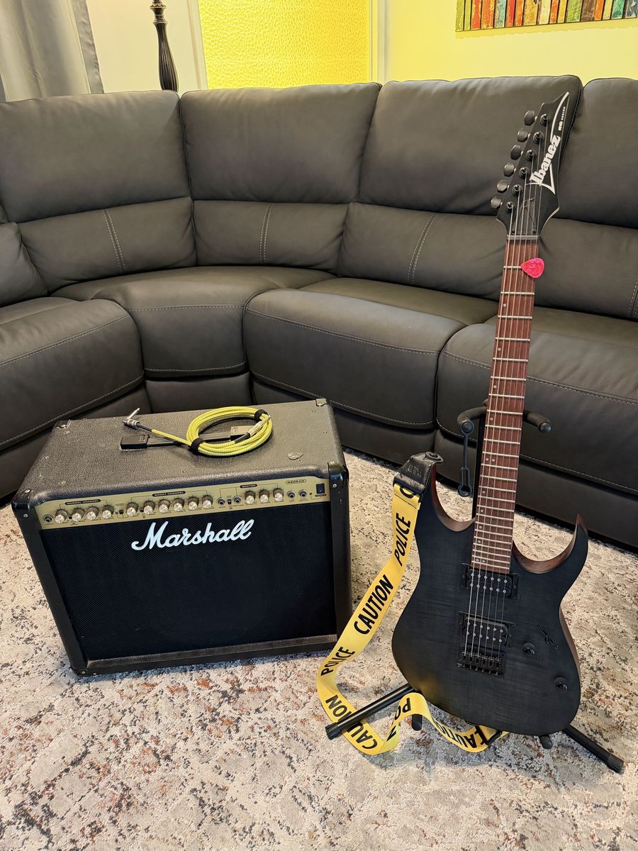 Ibanez RG6003FM Electric Guitar + Marshall G80R CD Amp – Complete Setup