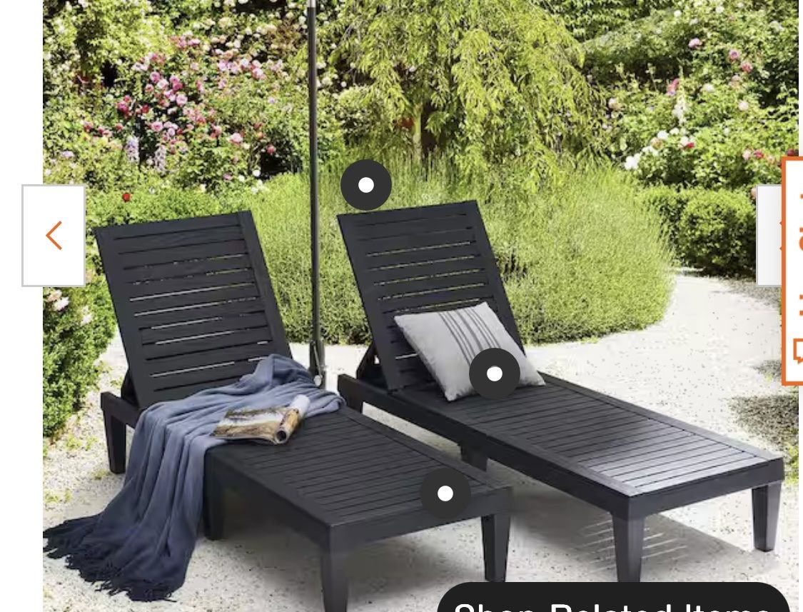 Brand new pair of long chairs