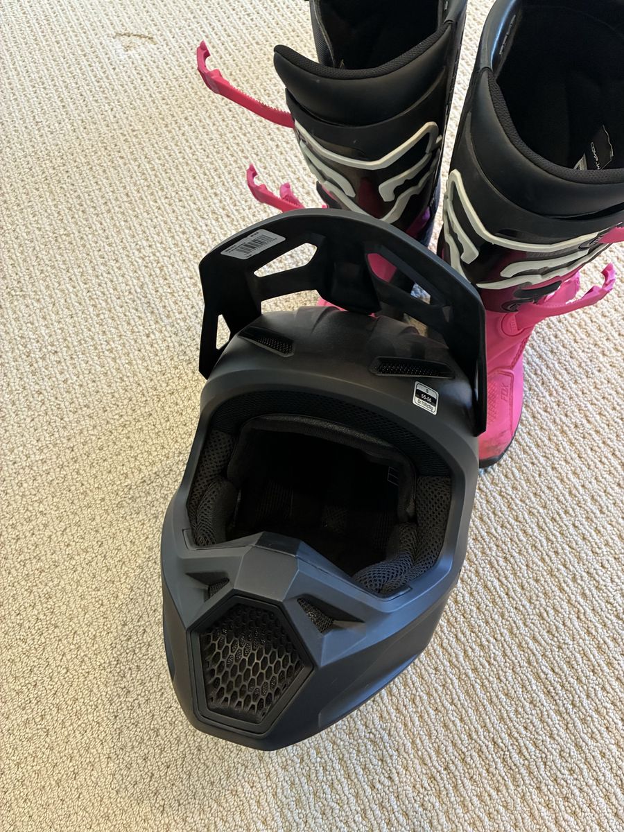 Fox helmet and boots