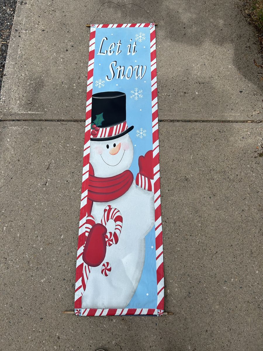 Christmas “Let It Snow” Banner/Flag