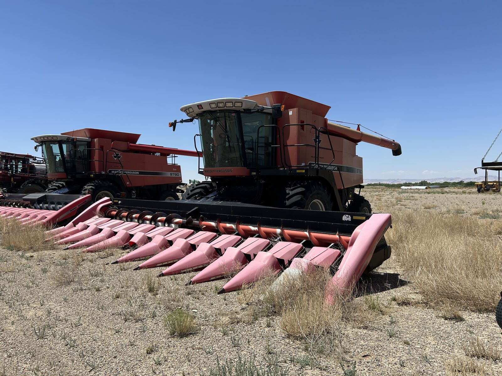 2003 Massey Ferguson 9790 Combine with 12 Row Corn Head