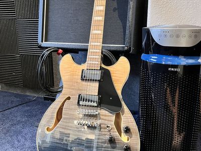Ibanez Artcore AS73FM Semi-Hollow Body Electric Guitar Transparent Indigo