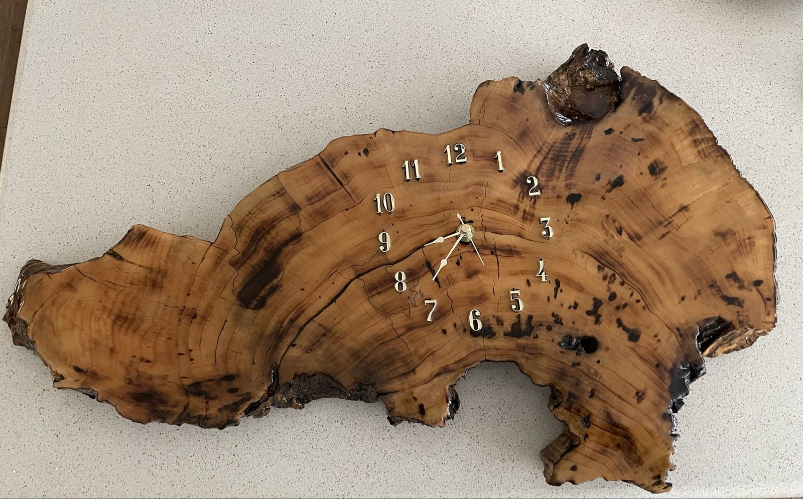 Burl Wood Clock